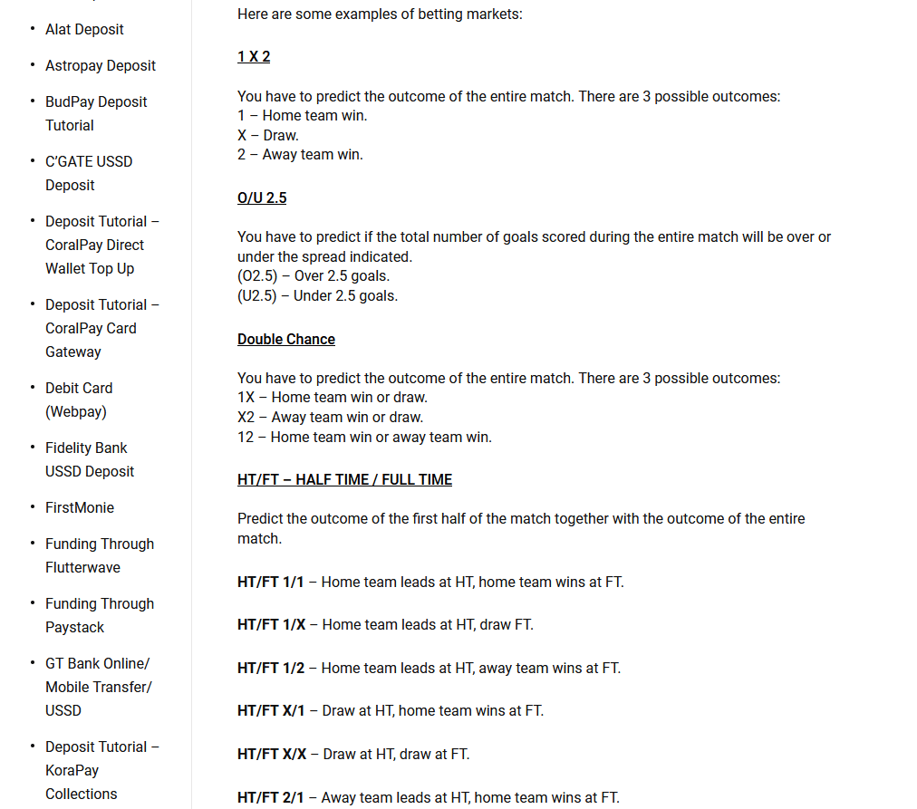 Bet9ja Markets And Meanings 3 BET9JA markets and meanings 001 Bet9ja Markets And Meanings