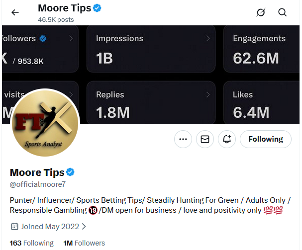 💘 Moore Tips - Bet9ja Booking Code: 52PCVZH - Stake: ₦20,000.00, Potential Payout: ₦32,219,168.09 2 💘 Moore Tips - Bet9ja Booking Code: 52PCVZH - Stake: ₦20,000.00, Potential Payout: ₦32,219,168.09